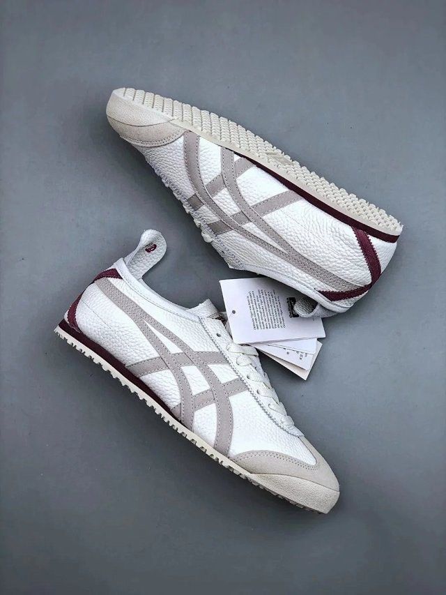 Onitsuka Tiger Mexico 66 – Beige/Burgundy - Image 3