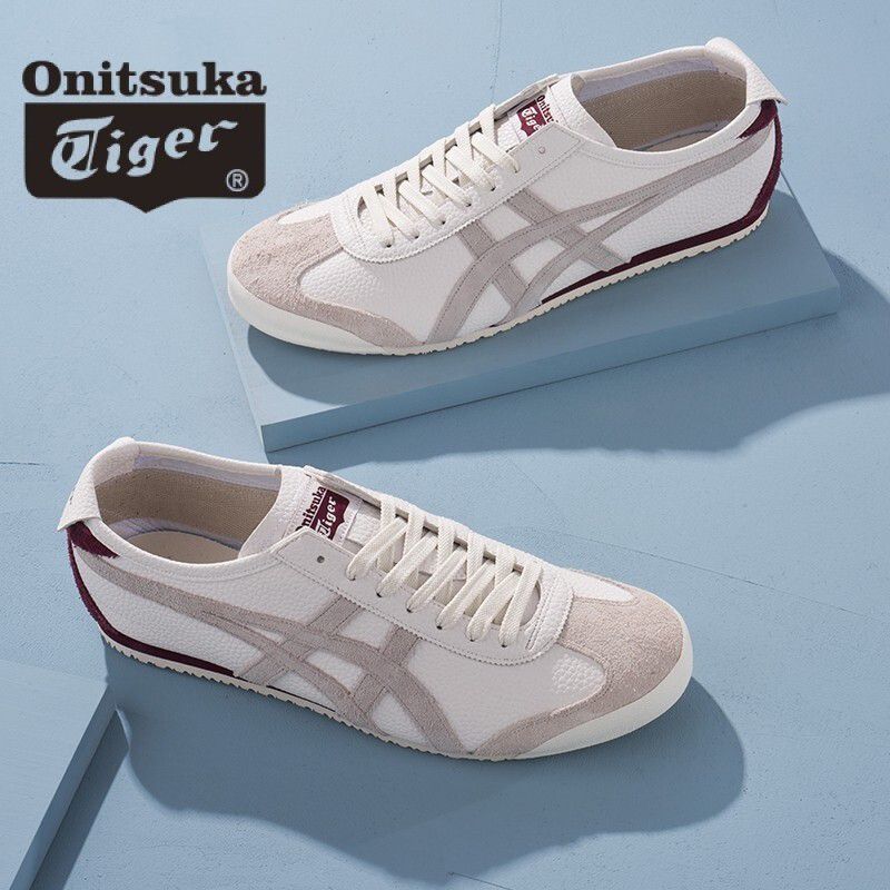 Onitsuka Tiger Mexico 66 – Beige/Burgundy - Image 4